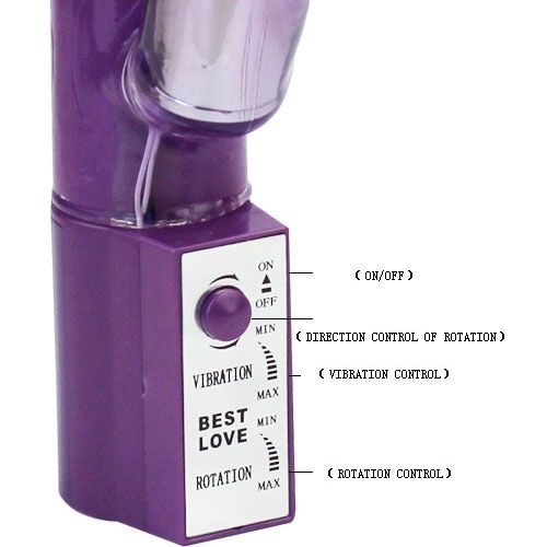 Baile - Vibro rabbit avec billes rotatives Hot Lady - Rose