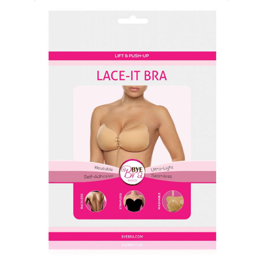 Soutien-Gorge Adhésif Lace-it Bra Bonnet D Beige - Bye Bra