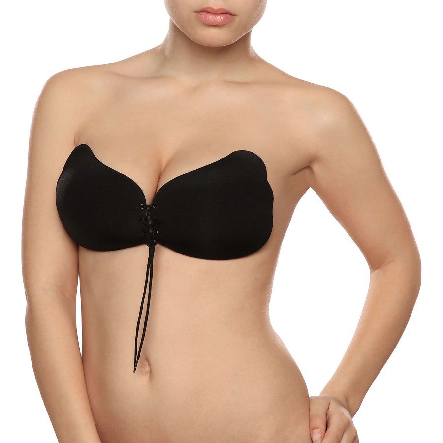 Soutien-Gorge Adhésif Lace-it Bra Push-Up Bonnet B Noir - Bye Bra