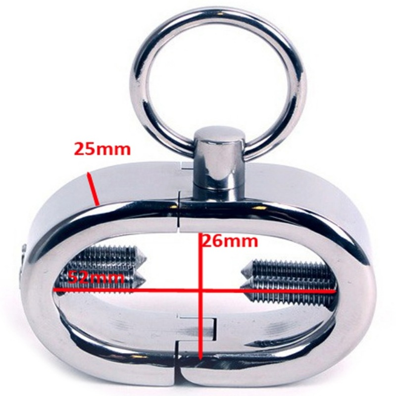 Manchette testiculaire ovale réglable - Metal Hard - METAL HARD