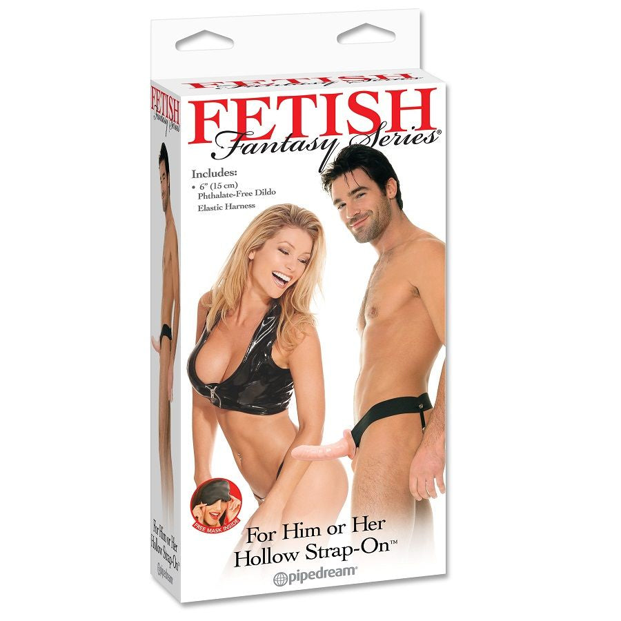 Gode Ceinture Creux Réglable 15cm Beige - Fetish Fantasy