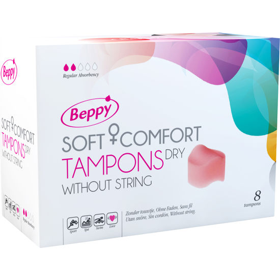Beppy - Éponges Menstruelles Soft + Comfort Dry - Boîte de 8
