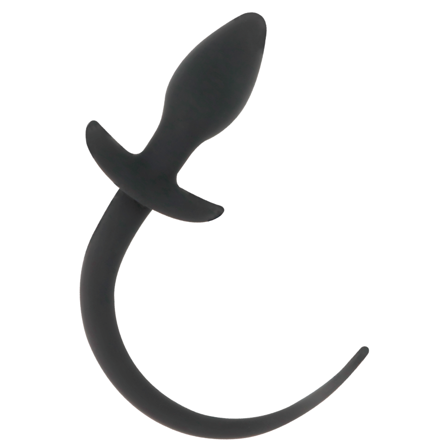 Plug Anal en Forme Queue de Chien Noir 28 cm - Darkness