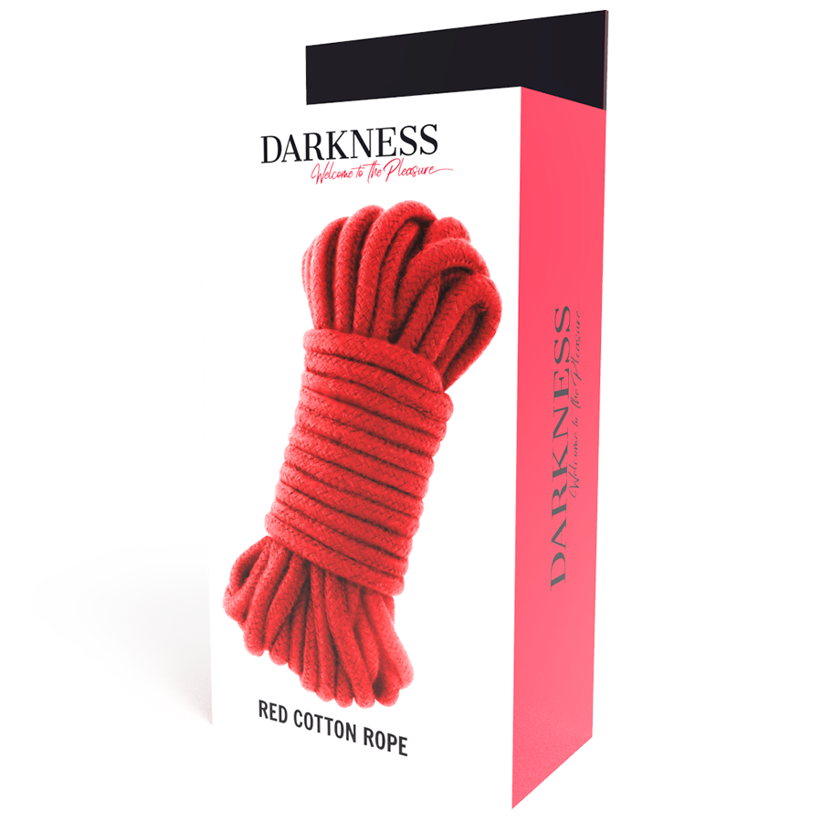 Darkness - Corde Bondage en coton 5m - Rouge