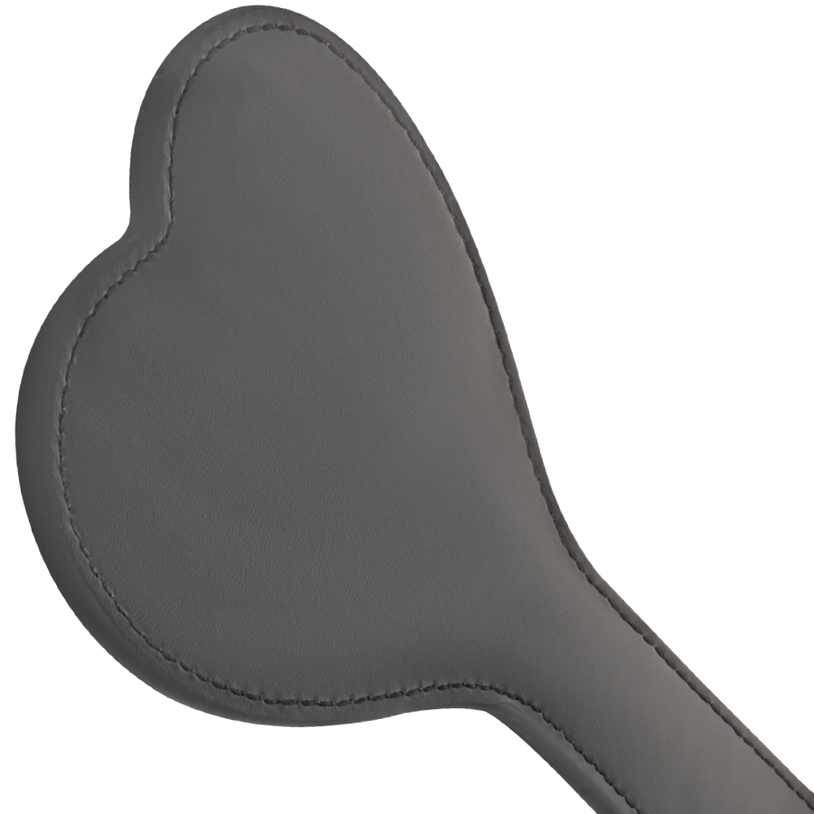 Darkness - Paddle BDSM en forme de cœur Noir