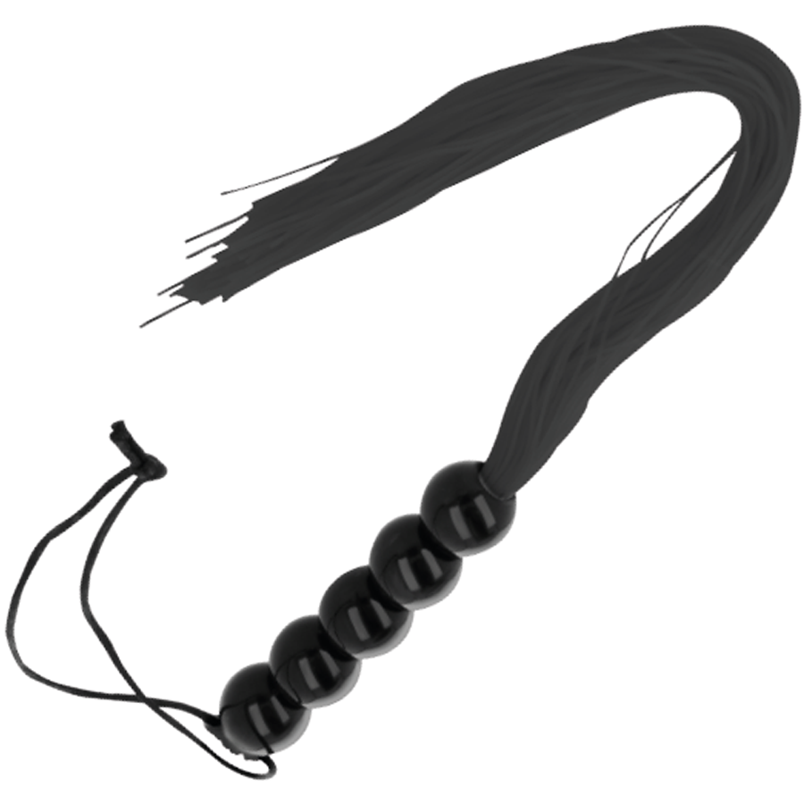 Darkness - Martinet BDSM avec Poignée Noir - 45 cm