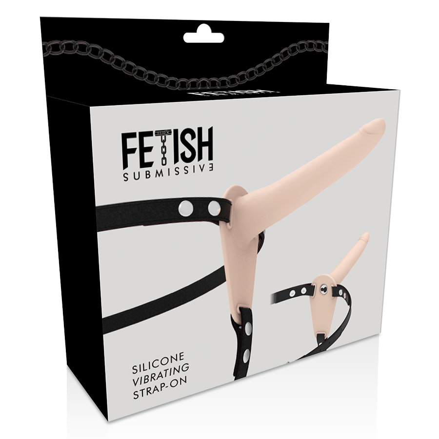 Fetish Submissive - Gode Ceinture Femme Beige / 15 cm