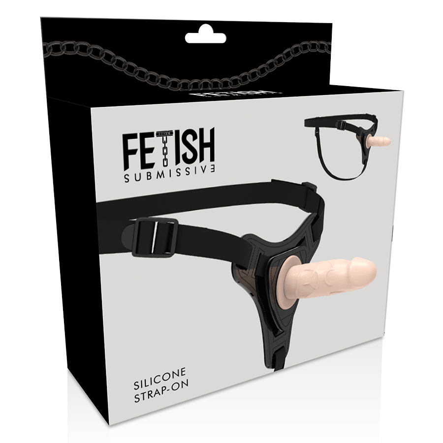Fetish Submissive - Gode Ceinture Réaliste avec harnais Chair / 12,5 cm
