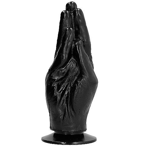 All Black - Gode Fisting en forme de main - 21 cm