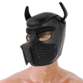 Darkness – Puppy Hood en néoprène avec museau amovible