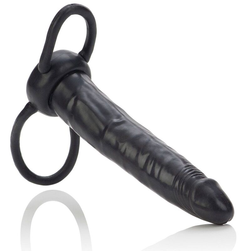 Anneau Pénien Accommodateur Double Pénétrateur Noir - Calexotics