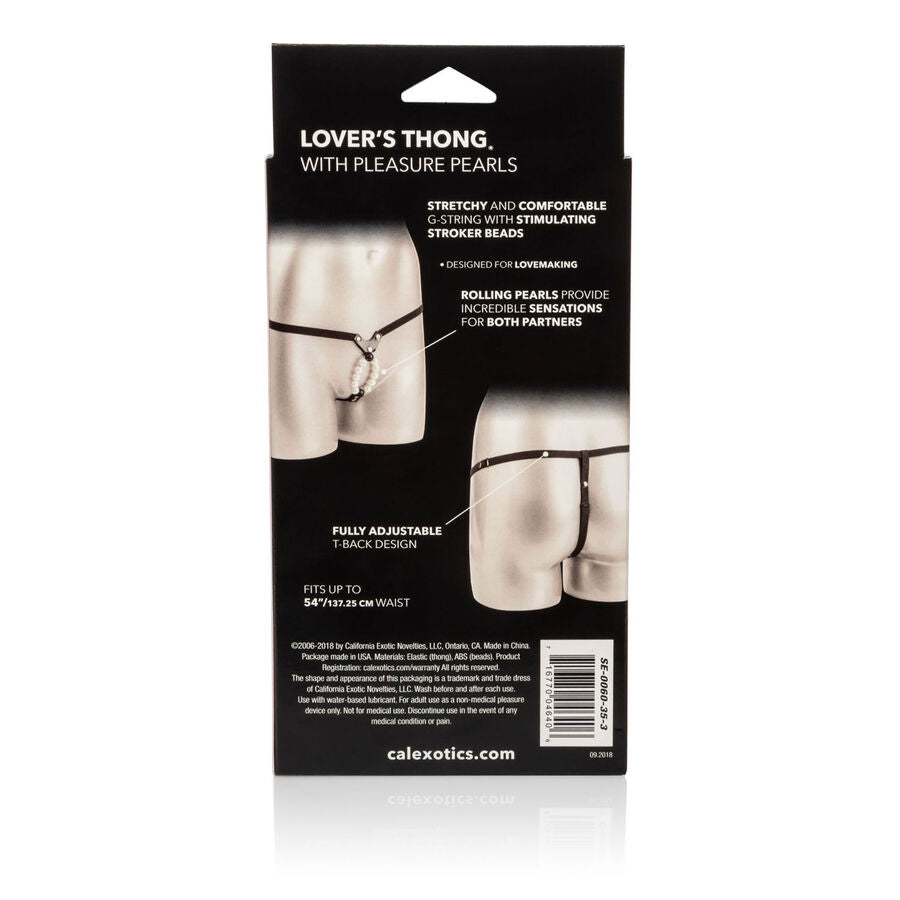 String Stimulant Lovers avec Perles de Plaisir - CalExotics