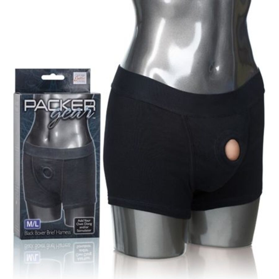 Boxer Harnais Packer Gear M/L Noir - CalExotics