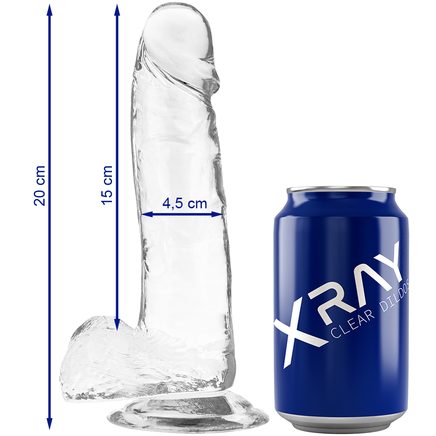 Gode Réaliste X Ray Clear Transparent 20cm - X Ray
