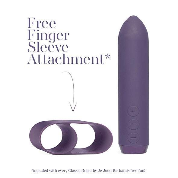 Klassischer violetter Bullet-Vibrator + Fingermanschette - Je Joue
