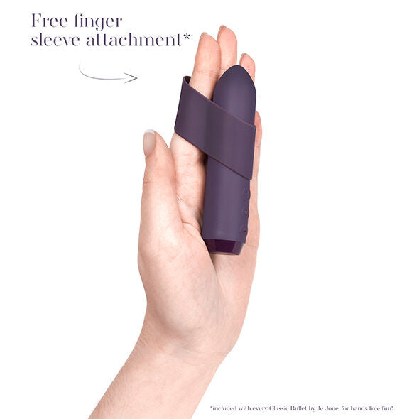Klassischer violetter Bullet-Vibrator + Fingermanschette - Je Joue