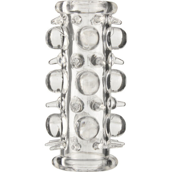 Seven Creations - Gaine Partielle pour Pénis Texturé Transparent