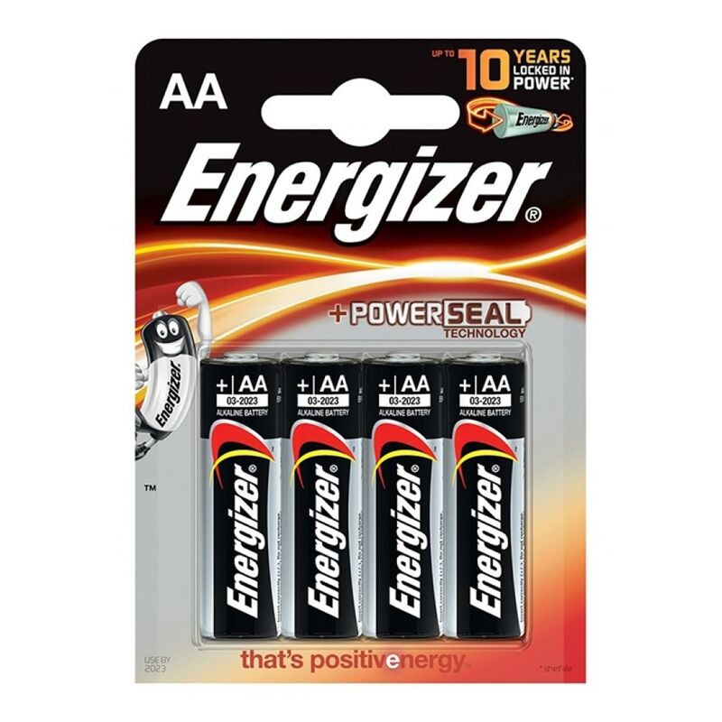 Piles Alcalines AA LR6 Energizer Pack de 4 - Energizer