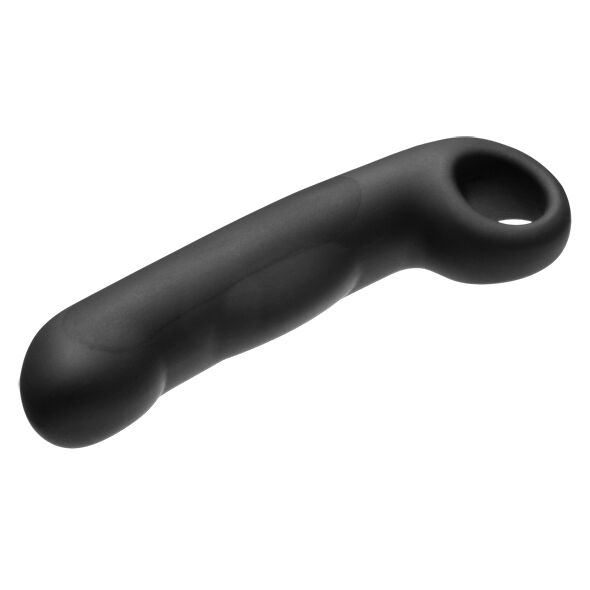 Gode Électrostimulation Ovid Silicone Noir - ElectraStim
