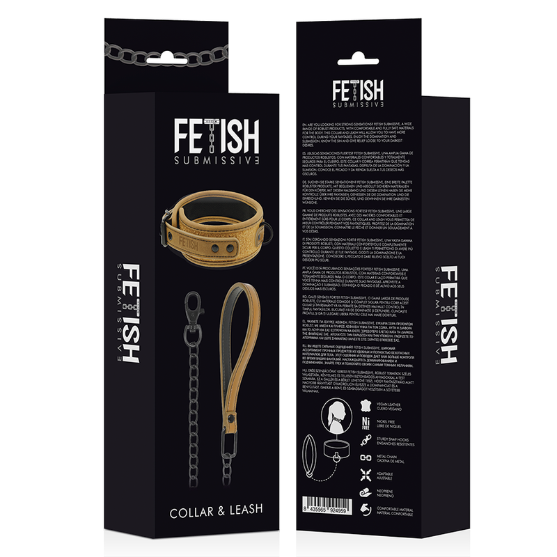 Collier chaîne BDSM avec menottes submissive origin - Fetish Submissive - FETISH SUBMISSIVE ORIGIN