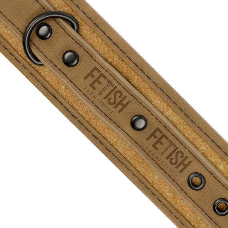 Fetish Submissive – Menottes BDSM en cuir synthétique Beige