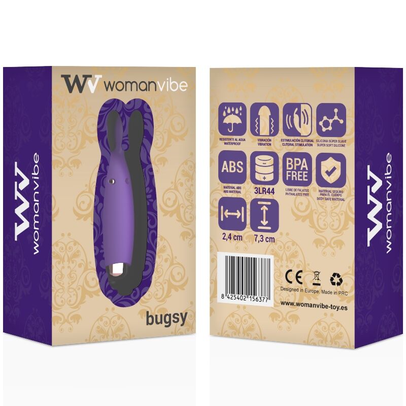 Stimulateur clitoridien Bugsy en silicone - Womanvibe - WOMANVIBE