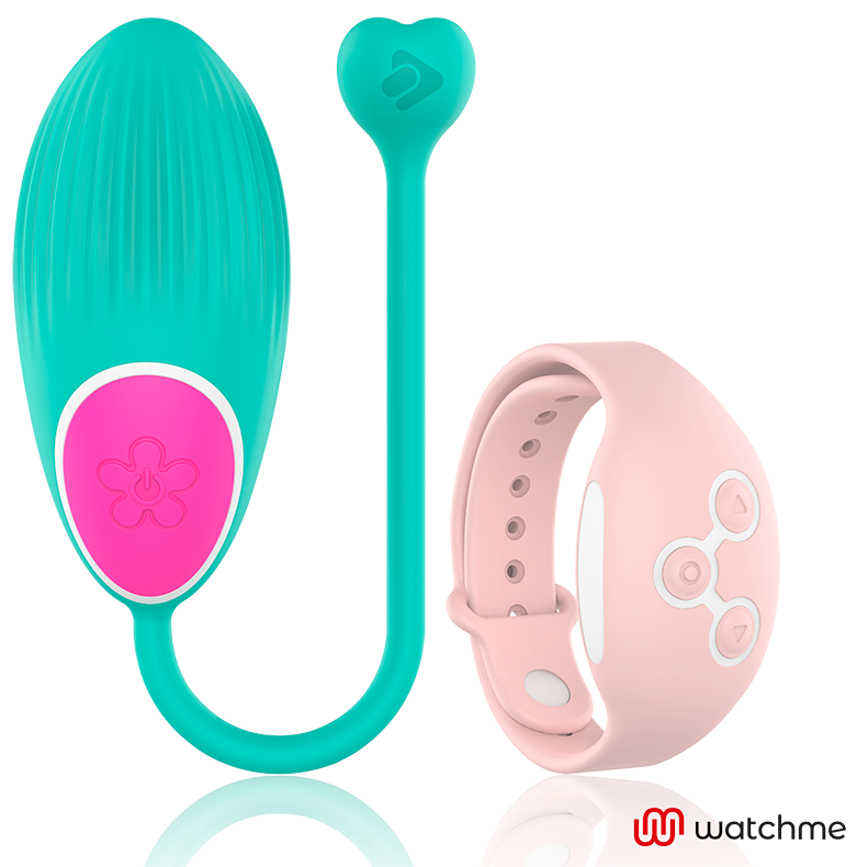 Wearwatch – Oeuf vibrant avec bracelet télécommandé – Bleu/Rose