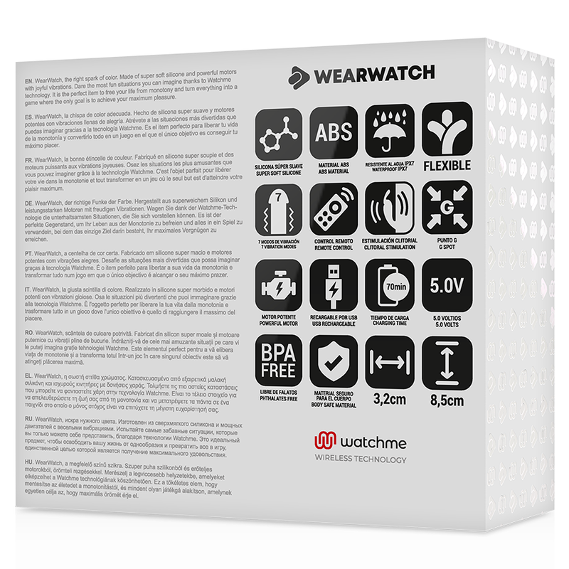 Vibrateur connecté pour couples WearWatch Dual rose - Watchme - WEARWATCH
