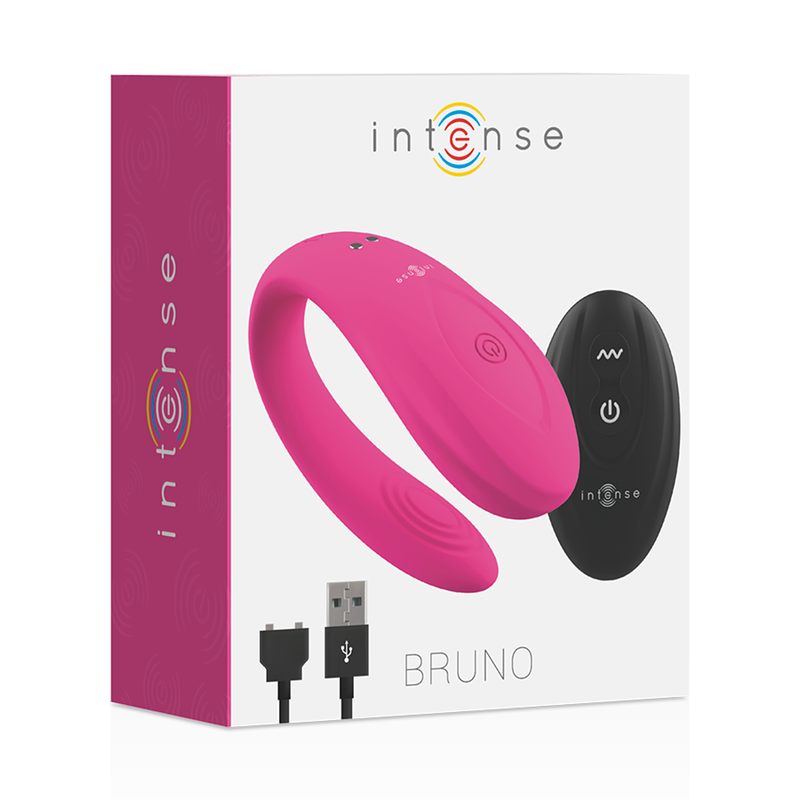 Vibromasseur Couple Bruno Rose avec Télécommande - Intense